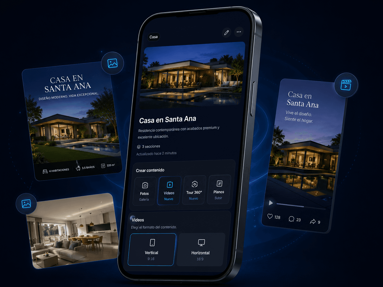 Empieza con Vizorah y crea contenido inmobiliario profesional desde tu celular